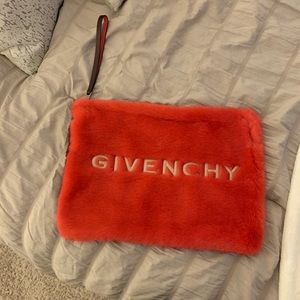 Large Faux Fur Givenchy Clutch